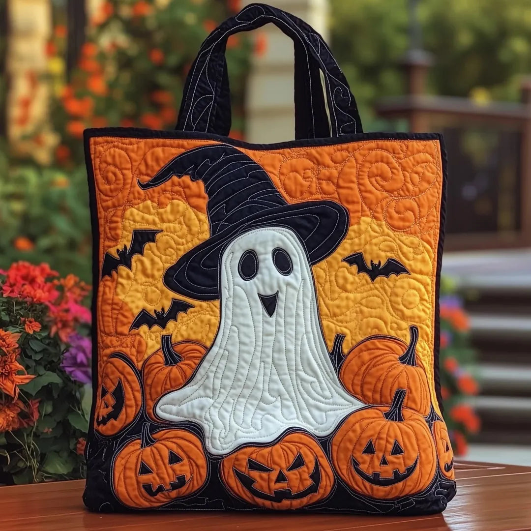 Halloween-Themed Quilted tote bag - NTTD00