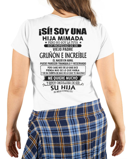Abril Padre Increíble - Regalo especial para hija - TBN - T04 (SKU04-109-04)
