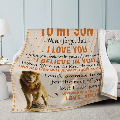 Son Never Forget Blanket From Mom