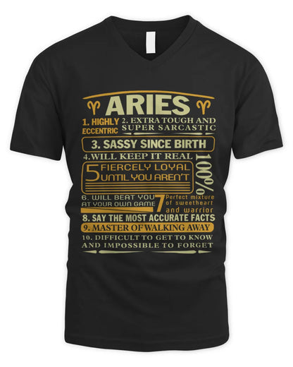 ARIES - 100% - BIRTHDAY T-SHIRT FOR MEN