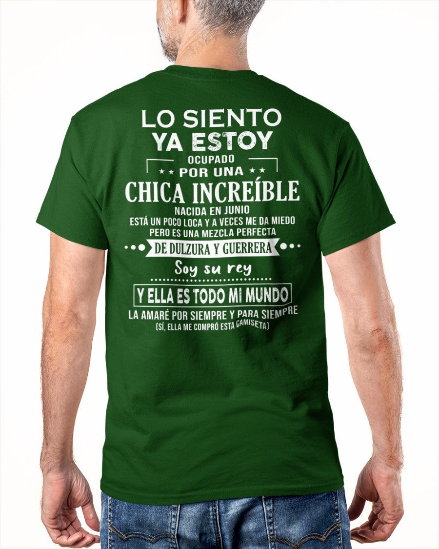 Lo siento chicas, ya estoy pillado - Mi novia está un poco loca y es adorable - Regalo especial para tu novio o esposo - (SKU04-156-06) - NTTD06