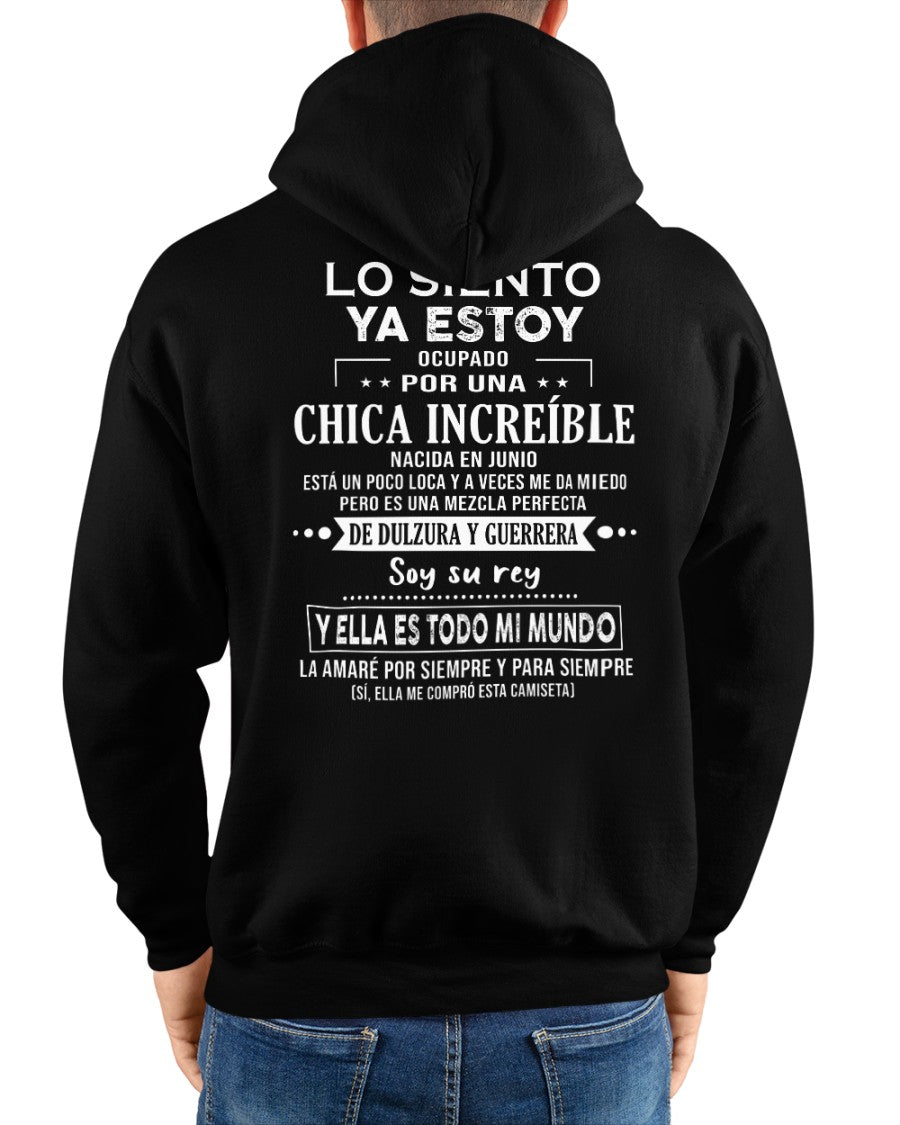 Lo siento chicas, ya estoy pillado - Mi novia está un poco loca y es adorable - Regalo especial para tu novio o esposo - (SKU04-156-06) - NTTD06