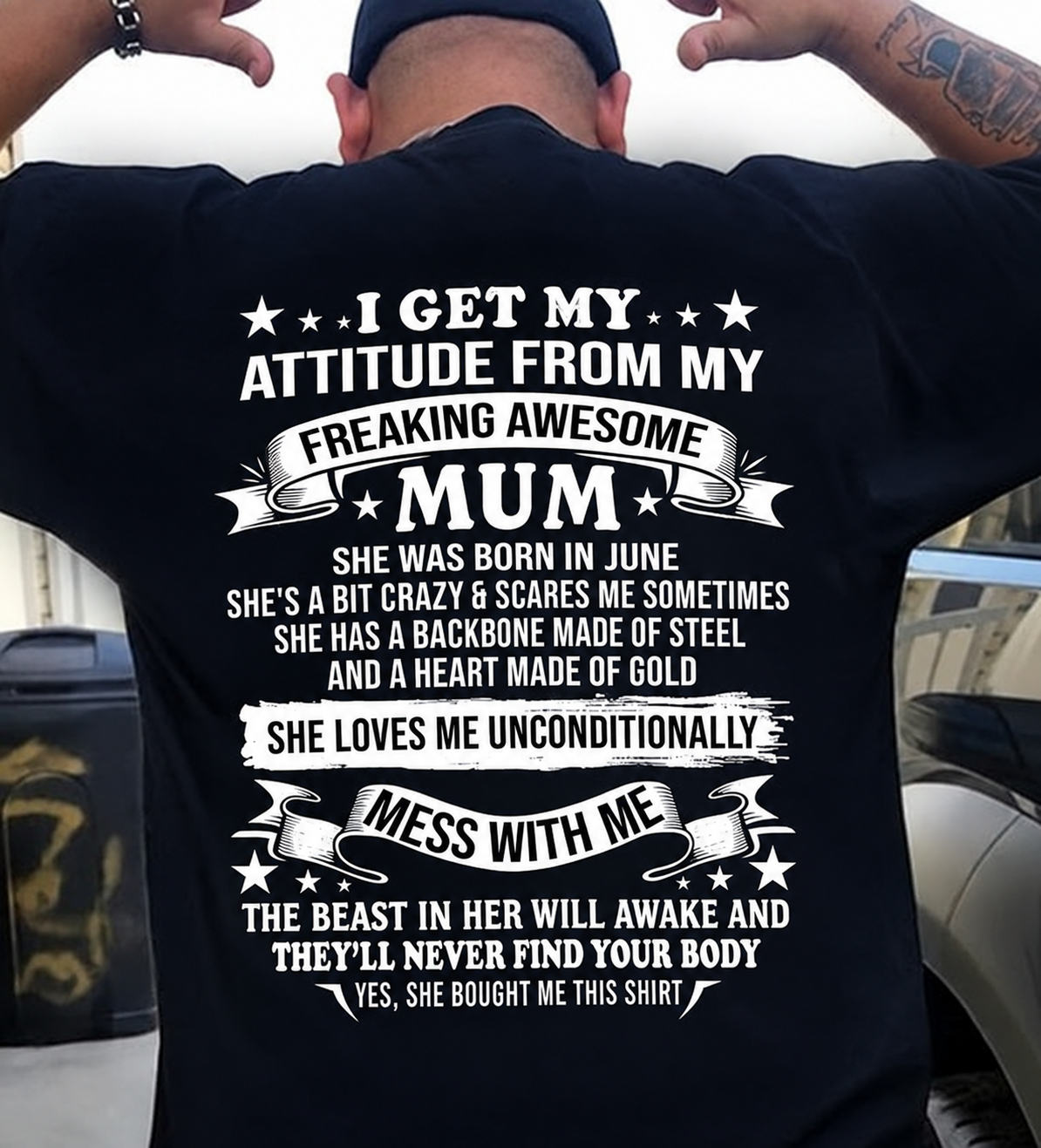 JUNE - I GET MY ATTITUDE FROM MY FREAKING AWESOME MUM - GIFT FROM MUM - NTTD06