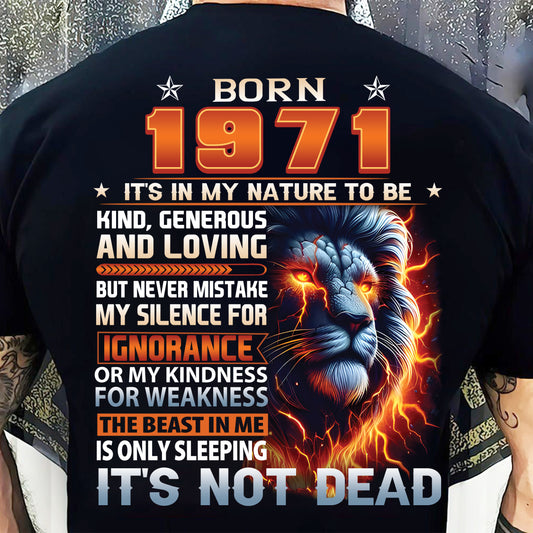 1971 Legend T-Shirt – Kind, Loving, Not Weak Us1971 (SKU07-103-71)