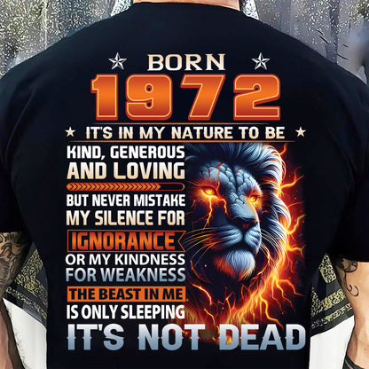 1972 Legend T-Shirt – Kind, Loving, Not Weak Us1972 (SKU07-103-72)