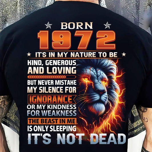 1972 Legend T-Shirt – Kind, Loving, Not Weak Us1972 (SKU07-103-72)
