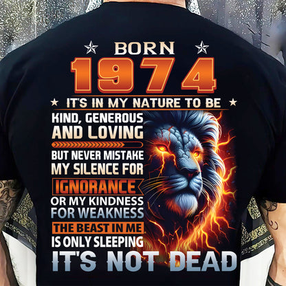 1974 Legend T-Shirt – Kind, Loving, Not Weak Us1974 (SKU07-103-74)