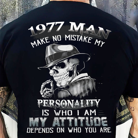 1977 Skull T-Shirt for Men Make No Mistake - Us1977 (SKU07-104-77)