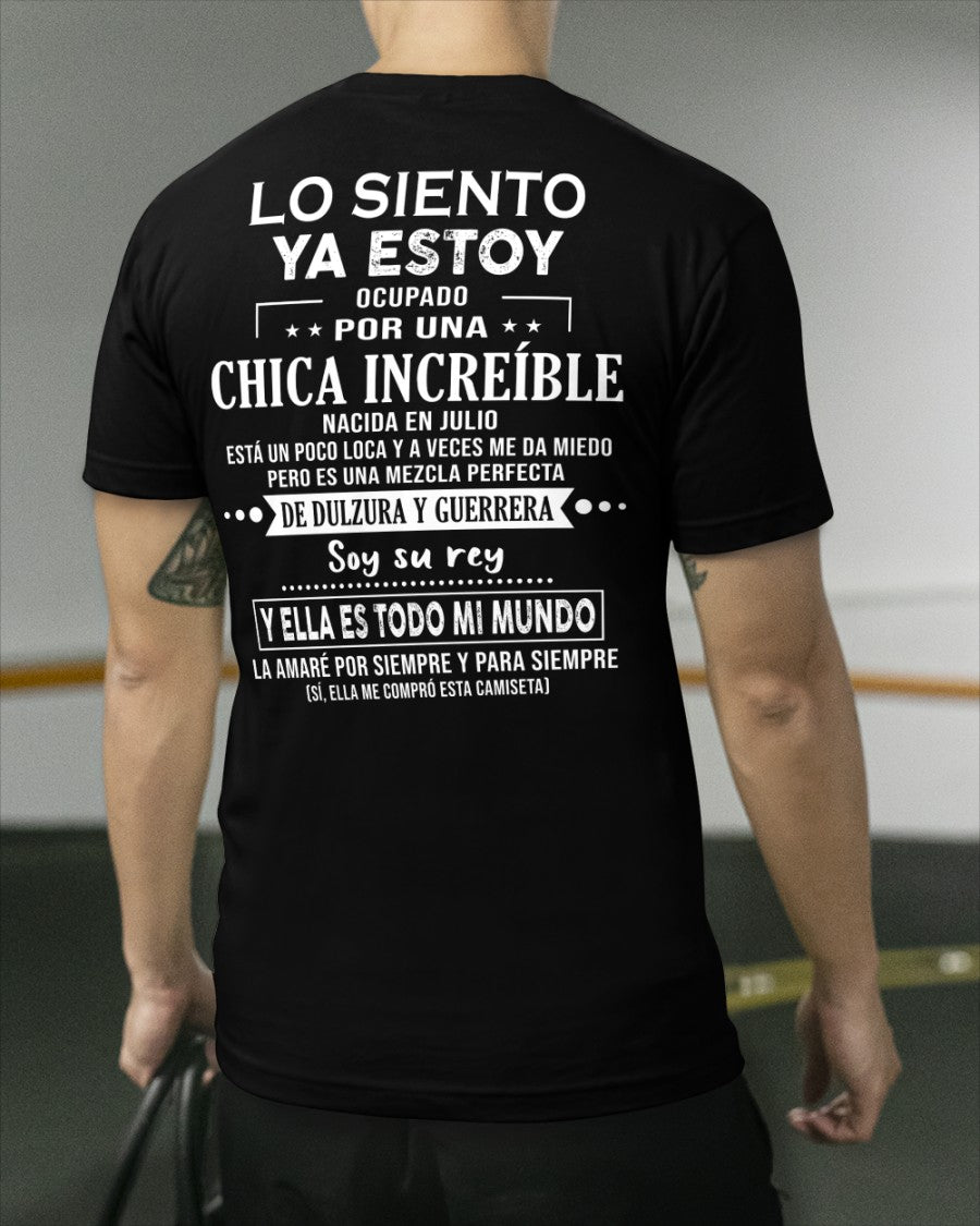 Lo siento chicas, ya estoy pillado - Mi novia está un poco loca y es adorable - Regalo especial para tu novio o esposo - (SKU04-156-07) - NTTD07