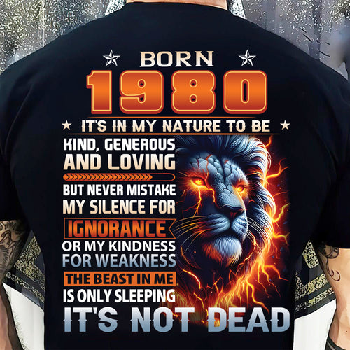 1980 Legend T-Shirt – Kind, Loving, Not Weak Us1980 (SKU07-103-80)