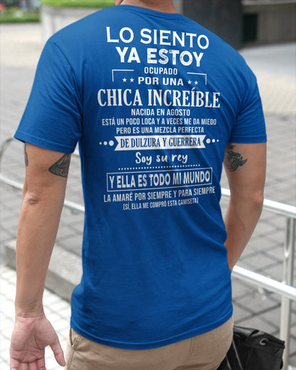 Lo siento chicas, ya estoy pillado - Mi novia está un poco loca y es adorable - Regalo especial para tu novio o esposo - (SKU04-156-08) - NTTD08