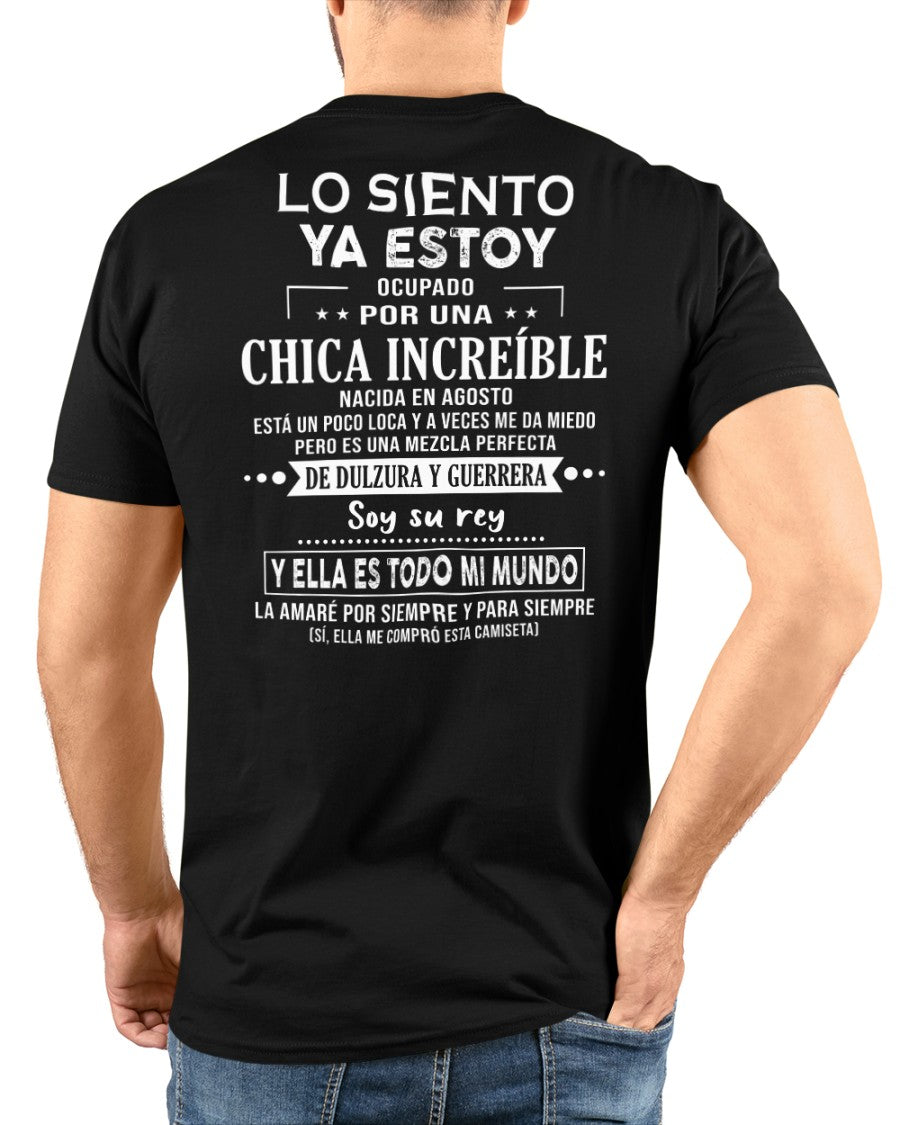 Lo siento chicas, ya estoy pillado - Mi novia está un poco loca y es adorable - Regalo especial para tu novio o esposo - (SKU04-156-08) - NTTD08
