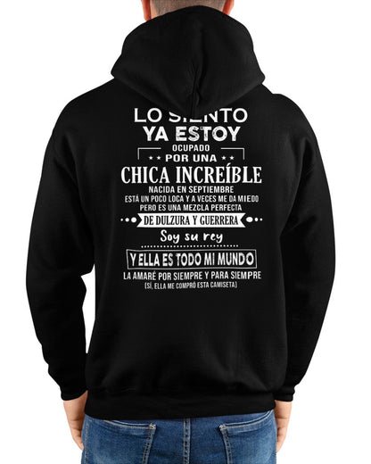 Lo siento chicas, ya estoy pillado - Mi novia está un poco loca y es adorable - Regalo especial para tu novio o esposo - (SKU04-156-09) - NTTD09