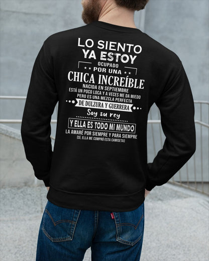 Lo siento chicas, ya estoy pillado - Mi novia está un poco loca y es adorable - Regalo especial para tu novio o esposo - (SKU04-156-09) - NTTD09