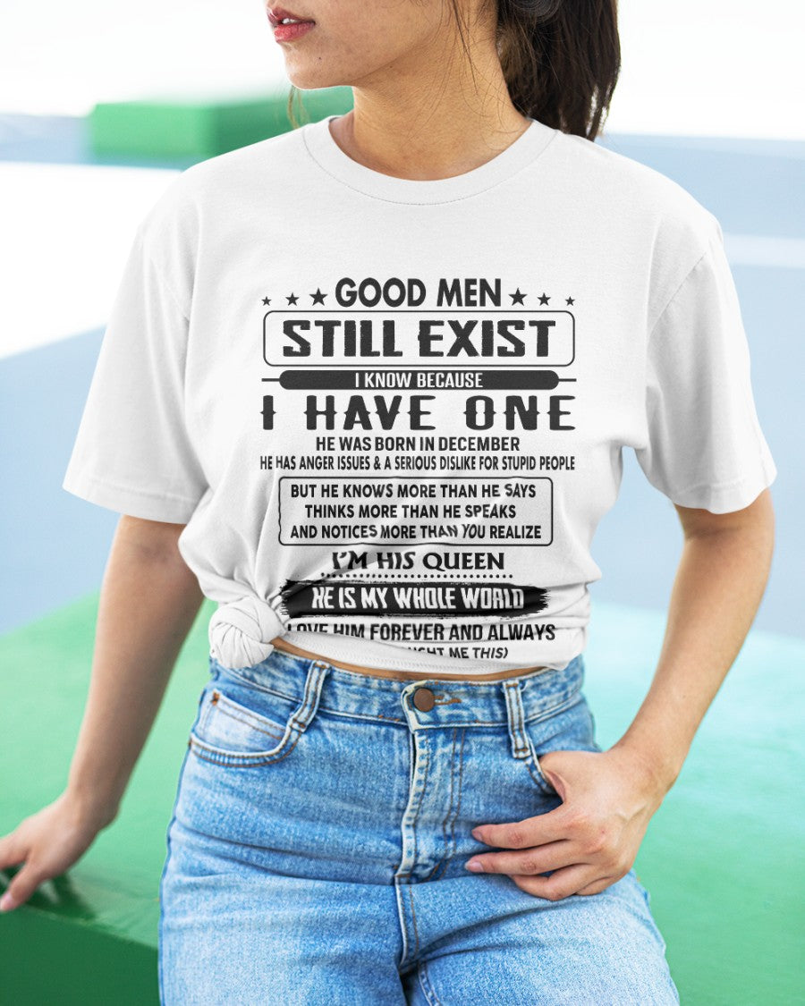 December - Good men Still Exist - gift for your girlfriend, wife from Husband - NGHL12 (SKU-GM-12)