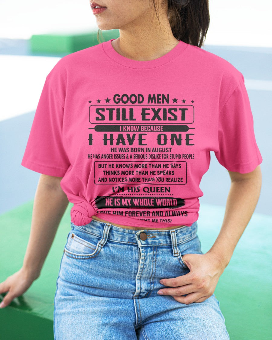 August - Good men Still Exist - gift for your girlfriend, wife from Husband - NGHL08 (SKU-GM-08)