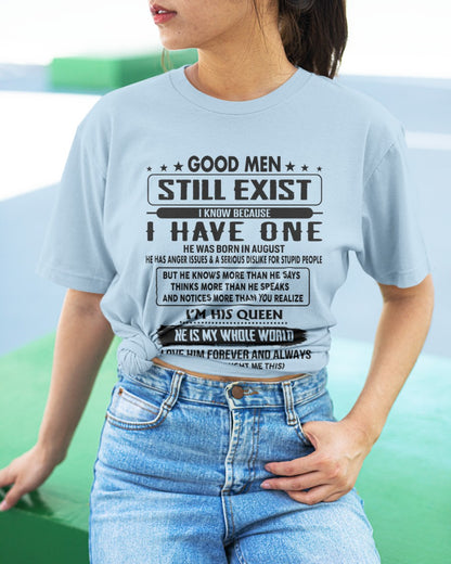 August - Good men Still Exist - gift for your girlfriend, wife from Husband - NGHL08 (SKU-GM-08)
