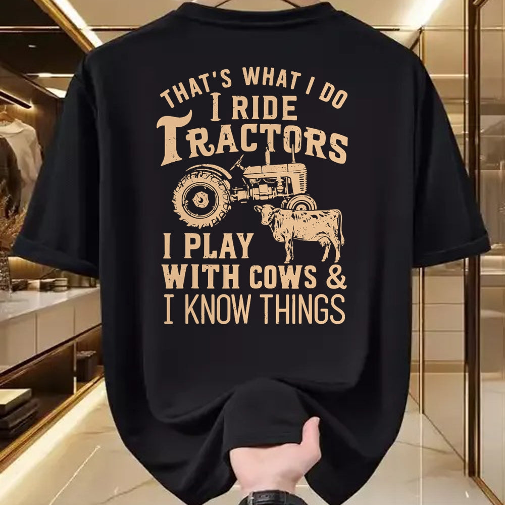 Best Farmer Life Shirt, Funny Farmer UnisexT-Shirt/Hoodie/Sweatshirt HLT00 - Funny Farmer Cowboy Gift That's What I Do I Ride Tractors T-Shirt