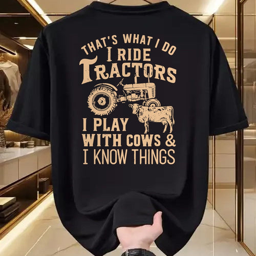 Best Farmer Life Shirt, Funny Farmer UnisexT-Shirt/Hoodie/Sweatshirt HLT00 - Funny Farmer Cowboy Gift That's What I Do I Ride Tractors T-Shirt