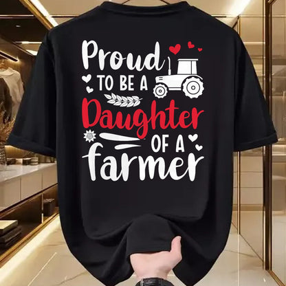 Best Farmer Life Shirt, Funny Farmer UnisexT-Shirt/Hoodie/Sweatshirt HLT00 - Proud To Be A Daughter Of A Farmer Daughter Farm Daughter T-Shirt