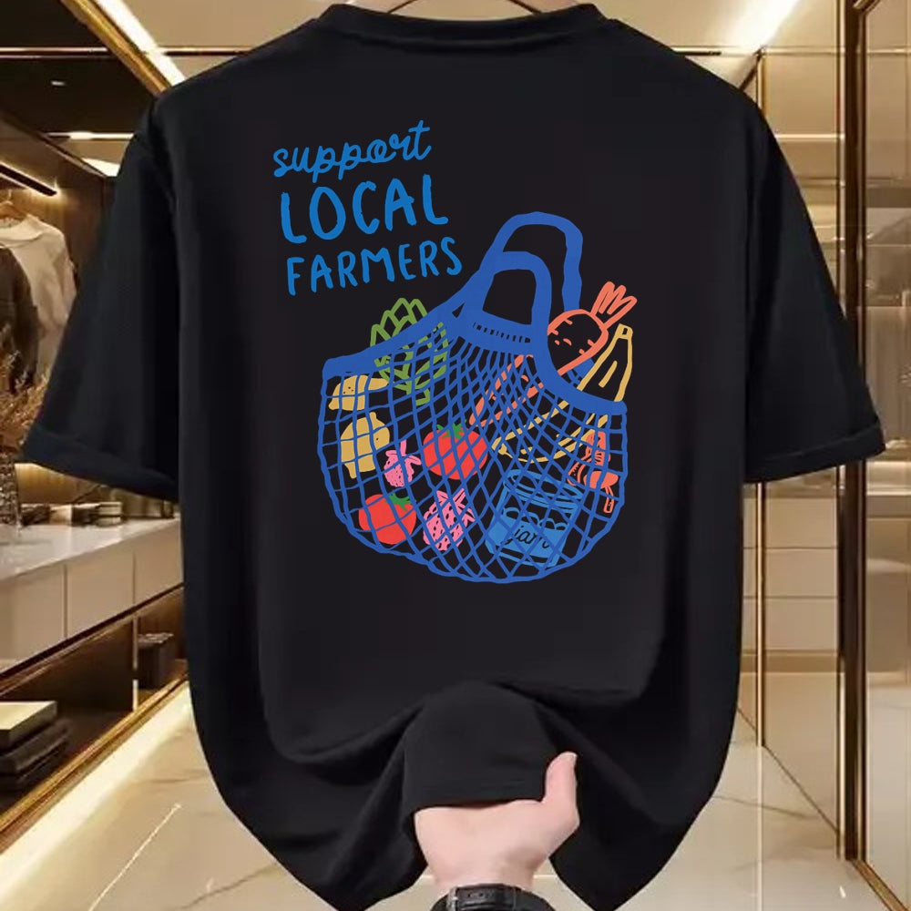 Best Farmer Life Shirt, Funny Farmer UnisexT-Shirt/Hoodie/Sweatshirt HLT00 - Support Local Farmers Italian Summer Fruit Farmers Market T-Shirt