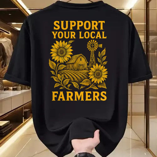 Best Farmer Life Shirt, Funny Farmer UnisexT-Shirt/Hoodie/Sweatshirt HLT00 - Support Your Local Farmers Rustic Agriculture Pride Organic T-Shirt