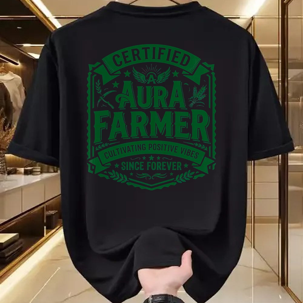 Best Farmer Life Shirt, Funny Farmer UnisexT-Shirt/Hoodie/Sweatshirt HLT00 - Certified Aura Farmer Positive Vibes Funny T-Shirt