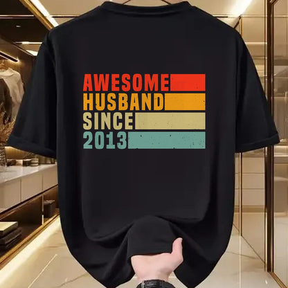 Best Wife Shirt, Wife and Husband Unisex T-Shirt/Hoodie/Sweatshirt HLT00 - 10th Wedding Anniversary For Him - Awesome Husband 2013 T-Shirt