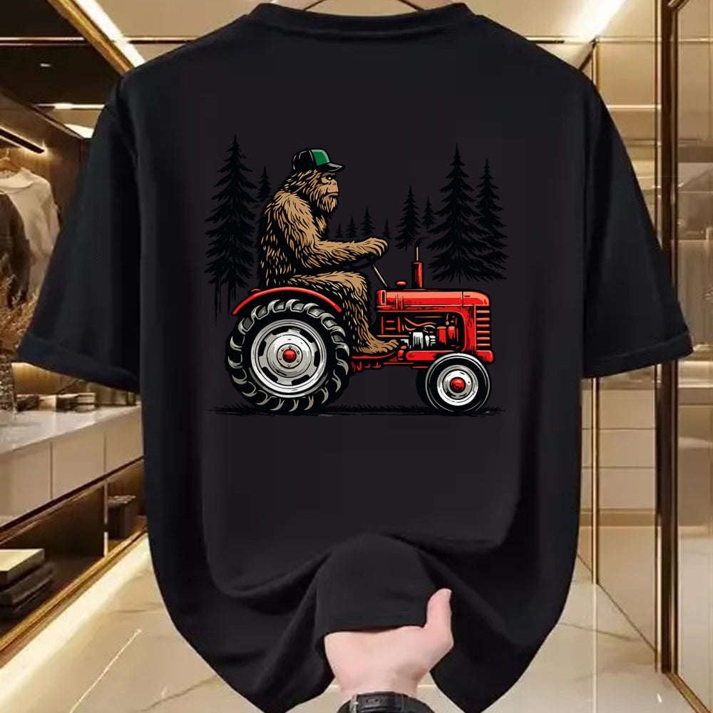 Best Farmer Life Shirt, Funny Farmer UnisexT-Shirt/Hoodie/Sweatshirt HLT00 - Bigfoot Tractor Farming Funny Farmer Sasquatch Lovers T-Shirt