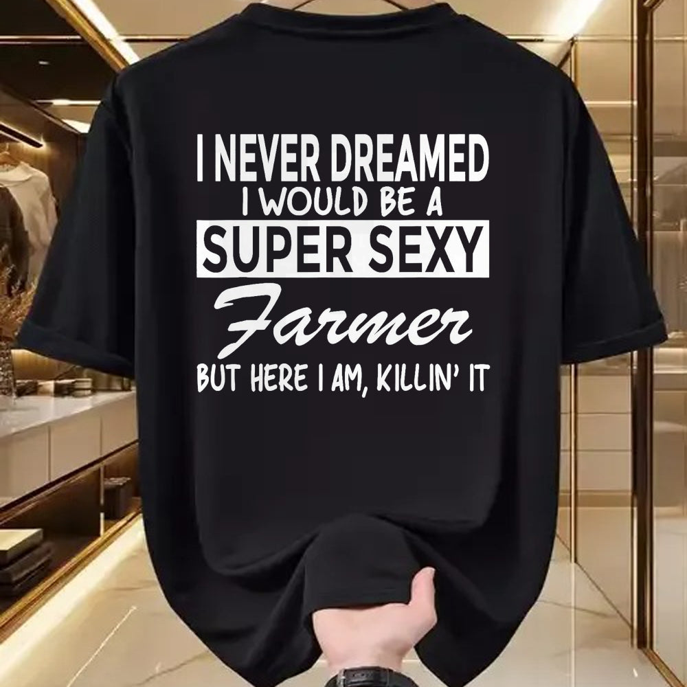 Best Farmer Life Shirt, Funny Farmer UnisexT-Shirt/Hoodie/Sweatshirt HLT00 - Super Sexy Farmer Funny Farm T-Shirt T-Shirt, Men, Black, 3X-Large