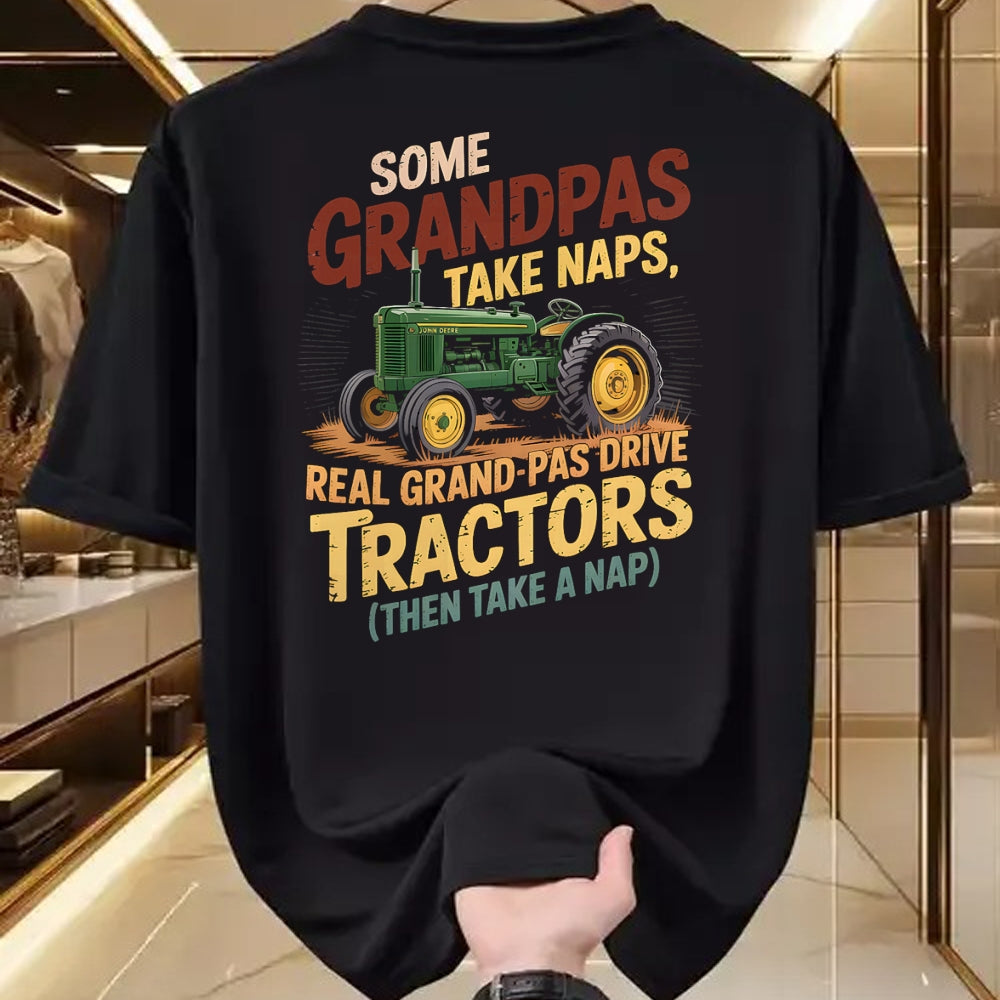 Best Farmer Life Shirt, Funny Farmer UnisexT-Shirt/Hoodie/Sweatshirt HLT00 - Farmer Some Grandpas Take Naps Cool Grandpas Drive Tractor T-Shirt