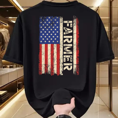 Best Farmer Life Shirt, Funny Farmer UnisexT-Shirt/Hoodie/Sweatshirt HLT00 - Farmer Tractors USA American Flag Patriotic Farming Men Tee T-Shirt