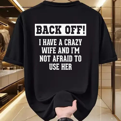 Best Wife Shirt, Wife and Husband Unisex T-Shirt/Hoodie/Sweatshirt HLT00 - Funny Husband Gifts Men, Crazy Wife Sarcastic Husband T-Shirt (1)