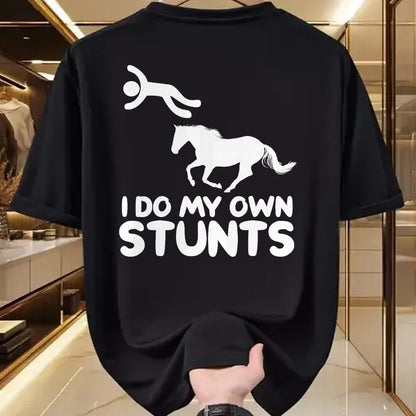 Best Horse Lover Shirt , Funny Horse UnisexT-Shirt/Hoodie/Sweatshirt HLT00 - I Do My Own Stunts Horse Rider Equestrian Horseback Riding T-Shirt