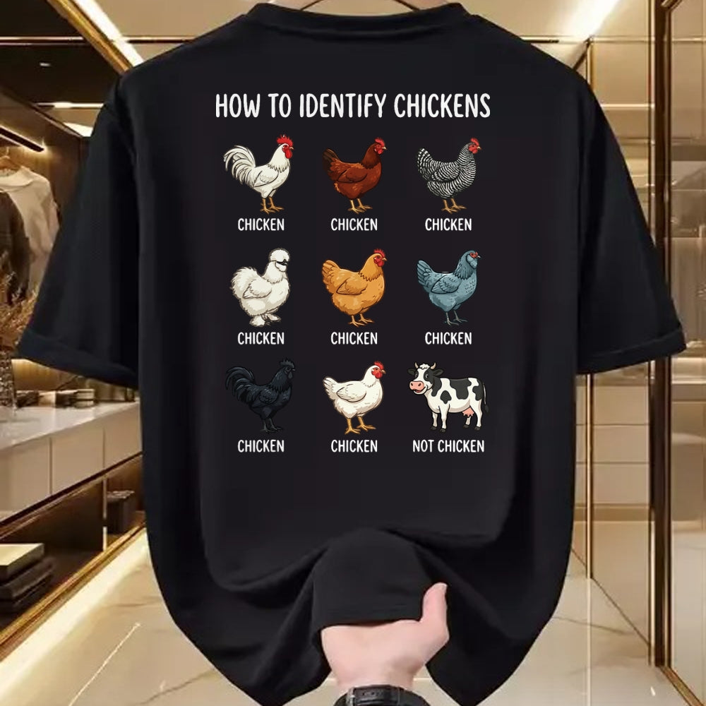 Best Farmer Life Shirt, Funny Farmer UnisexT-Shirt/Hoodie/Sweatshirt HLT00 - How to Identify Chickens T-Shirt