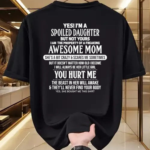 Best Wife Shirt, Wife and Husband Unisex T-Shirt/Hoodie/Sweatshirt HLT00 - Yes I'm a spoiled daughter but not yours T-Shirt