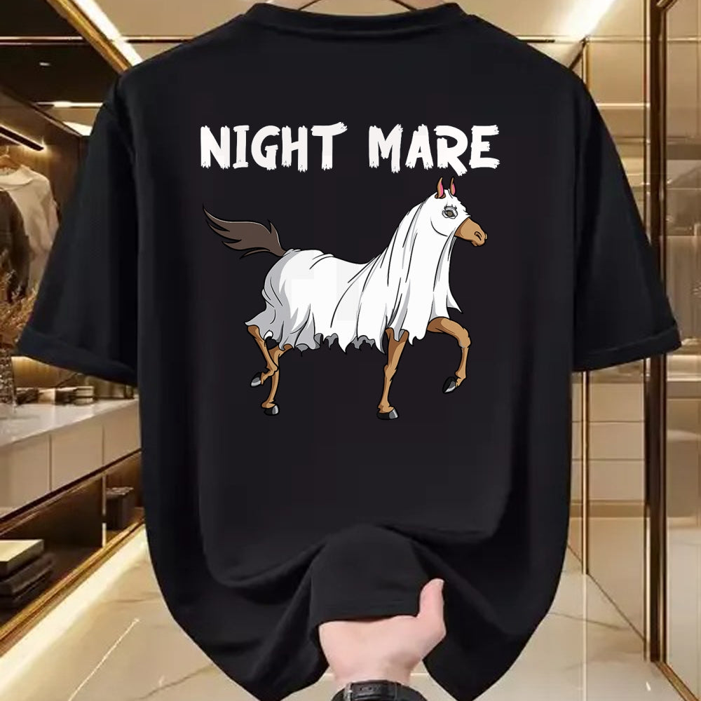 Best Horse Lover Shirt , Funny Horse UnisexT-Shirt/Hoodie/Sweatshirt HLT00 - Horse Ghost Night Mare  Equestrian Horse Lover Halloween T-Shirt
