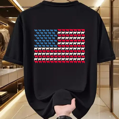 Best Farmer Life Shirt, Funny Farmer UnisexT-Shirt/Hoodie/Sweatshirt HLT00 - Cow American Flag Heifer US 4th of July Farm Cattle USA Gift T-Shirt