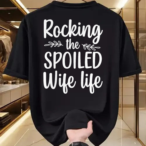 Best Wife Shirt, Wife and Husband Unisex T-Shirt/Hoodie/Sweatshirt HLT00 - Gift for wife T shirt, spoiled wife   Funny Spoiled Wife Art For Women Girls Husband Spoiled Wife Pr (27)