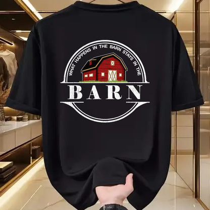 Best Farmer Life Shirt, Funny Farmer UnisexT-Shirt/Hoodie/Sweatshirt HLT00 - What Happens in The Barn Stays in The Barn Farmer T-Shirt