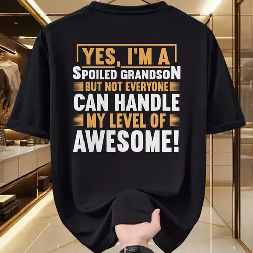 Best Grandma Shirt, Proud Grandma Unisex T-Shirt/Hoodie/Sweatshirt HLT00 - Grandparents Grandma Spoiled Grandson T-Shirt (1)