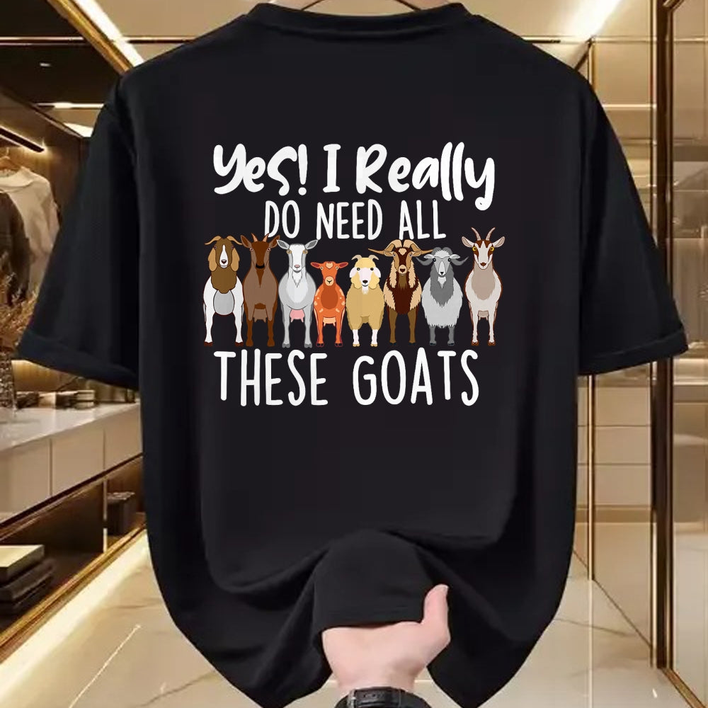 Best Farmer Life Shirt, Funny Farmer UnisexT-Shirt/Hoodie/Sweatshirt HLT00 - Yes I Really Do Need All These Goats - Goat Lover Farmer T-Shirt