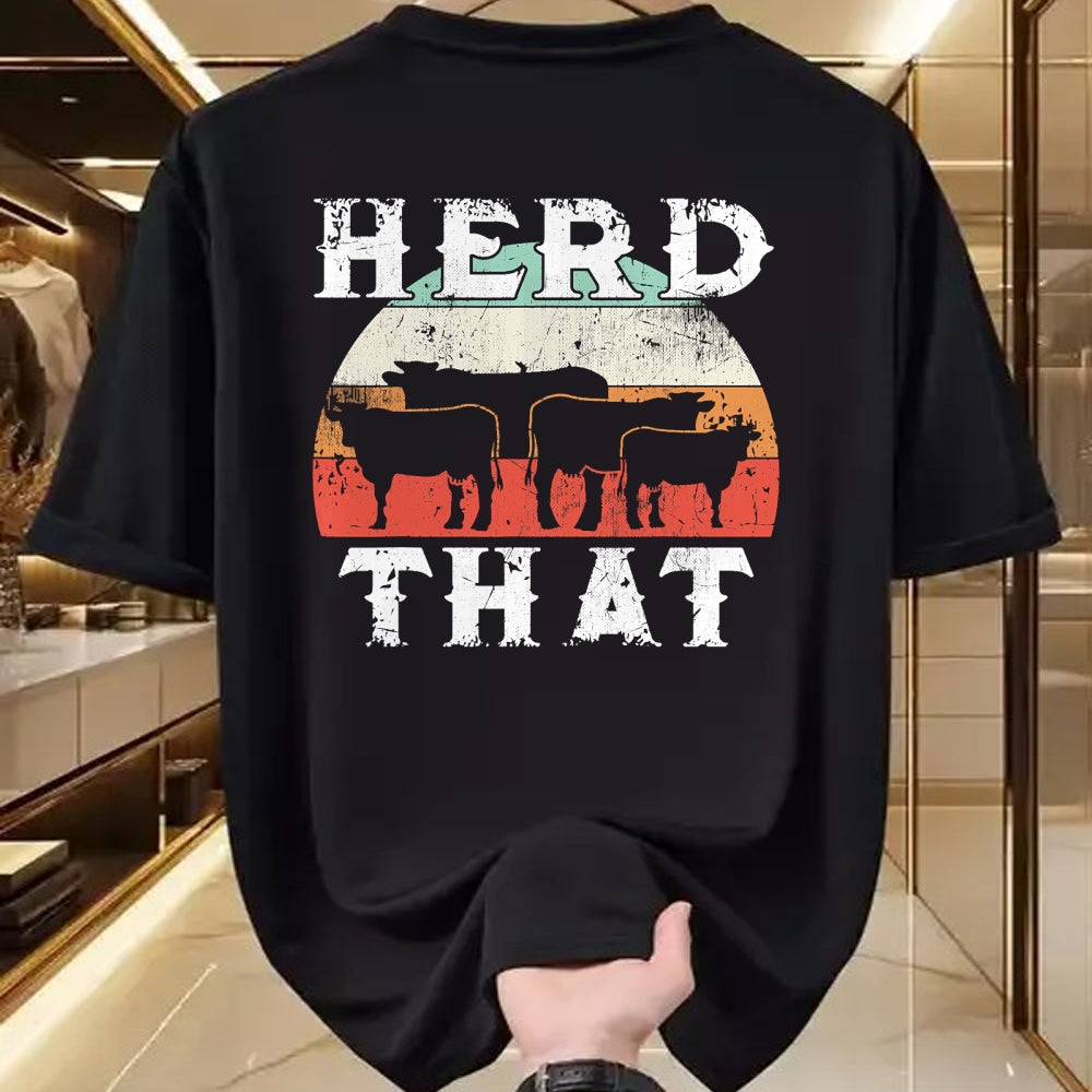Best Farmer Life Shirt, Funny Farmer UnisexT-Shirt/Hoodie/Sweatshirt HLT00 - Farmer Herd That T-Shirt Cow Lover Funny Farmer Tee T-Shirt