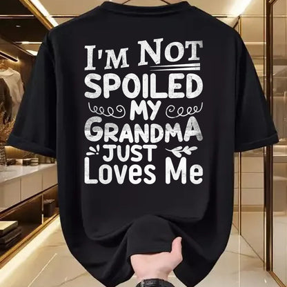 Best Wife Shirt, Wife and Husband Unisex T-Shirt/Hoodie/Sweatshirt HLT00 - I'm Not Spoiled My Grandma Just Love Me Family T-Shirt