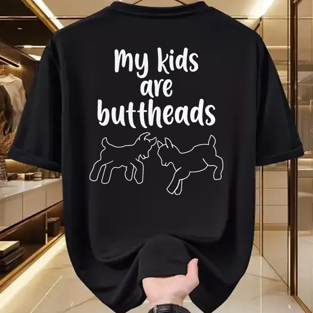 Best Farmer Life Shirt, Funny Farmer UnisexT-Shirt/Hoodie/Sweatshirt HLT00 - My Kids are Buttheads Goat Mom Farmer T-Shirt