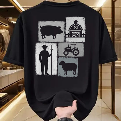 Best Farmer Life Shirt, Funny Farmer UnisexT-Shirt/Hoodie/Sweatshirt HLT00 - Farmer Vintage Collage Farming Rancher Cowboy Farm Owner T-Shirt