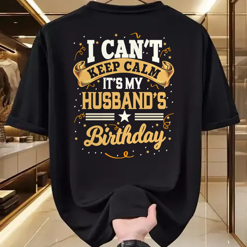 Best Wife Shirt, Wife and Husband Unisex T-Shirt/Hoodie/Sweatshirt HLT00 - I Can't Keep Calm It's My Husband Birthday Party Gift Long Sleeve T-Shirt