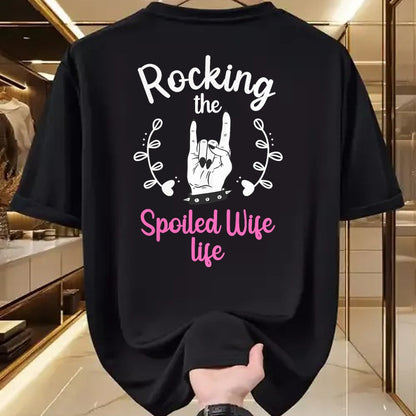 Best Wife Shirt, Wife and Husband Unisex T-Shirt/Hoodie/Sweatshirt HLT00 - Gift for wife T shirt, spoiled wife   Funny Spoiled Wife Art For Women Husband Spoiled Wife Life T-S