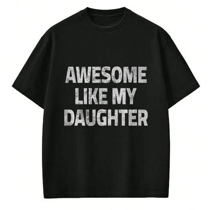 Best Wife Shirt, Wife and Husband Unisex T-Shirt/Hoodie/Sweatshirt HLT00 - Awesome Like My Daughter Father's Day Funny Dad Husband Man Premium T-Shirt