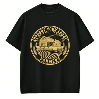 Best Farmer Life Shirt, Funny Farmer UnisexT-Shirt/Hoodie/Sweatshirt HLT00 - Vintage Support Your Local Farmers Farming Farm Farmer T-Shirt (3)